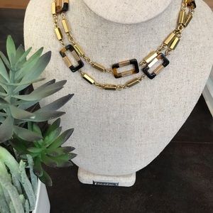 Gorgeous Ralph Lauren Gold & Tortoise Necklace